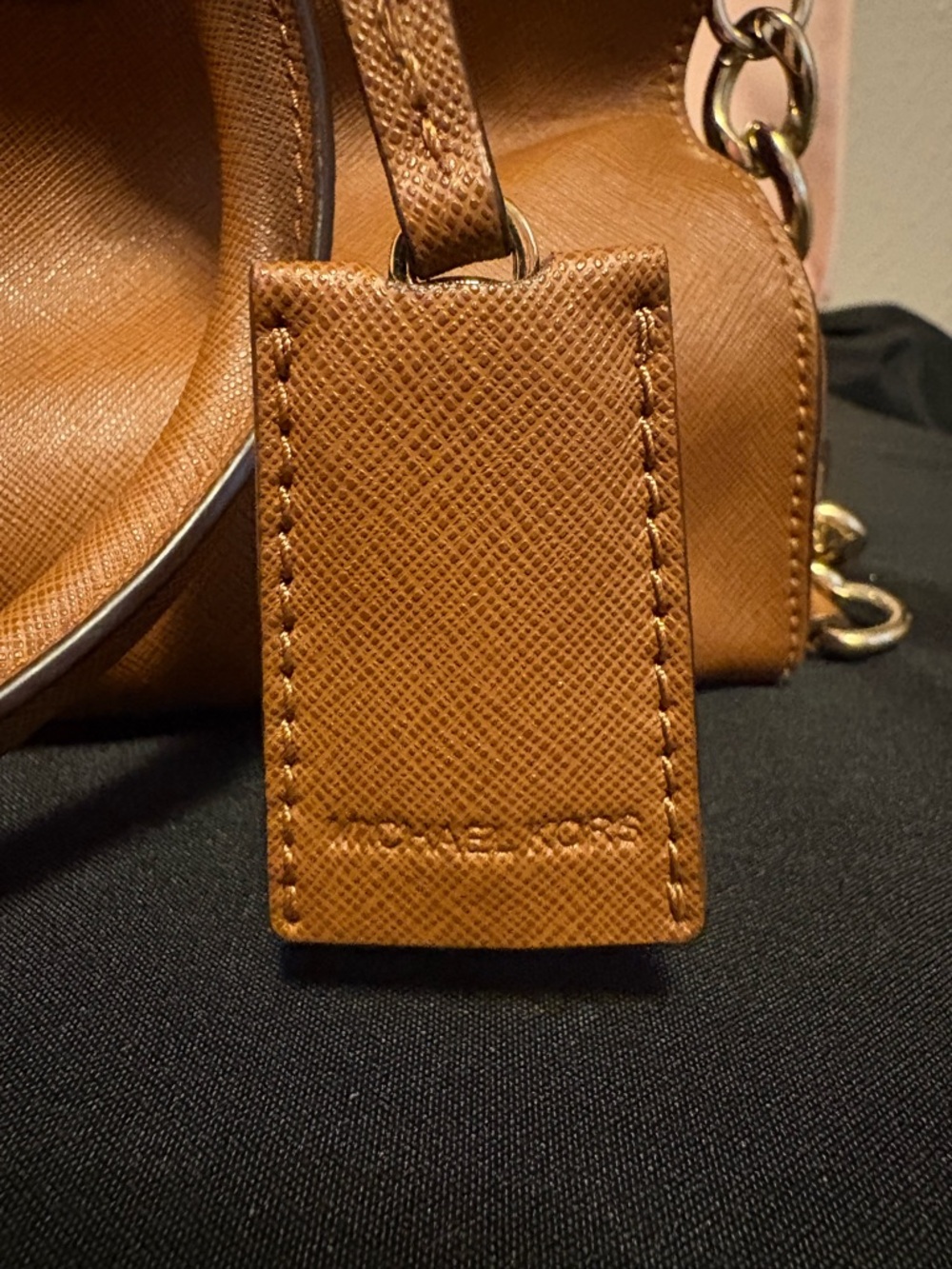 Michael Kors Caramel Brown Leather Satchel with Gold Hardware - Picture 4 of 11